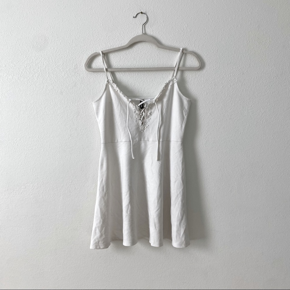 White mini dress US size 10